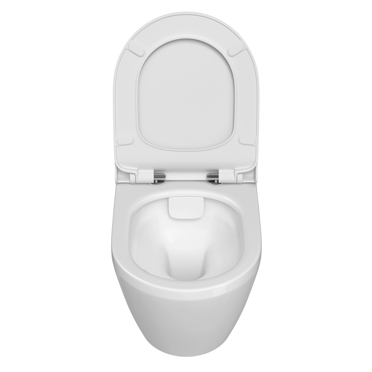 Инсталляция с унитазом VitrA Integra Round (Интегра Раунд) 9856B003-7205 комплект 4 в 1 с сиденьем микролифт безободковый цвет клавиши глянцевый хром