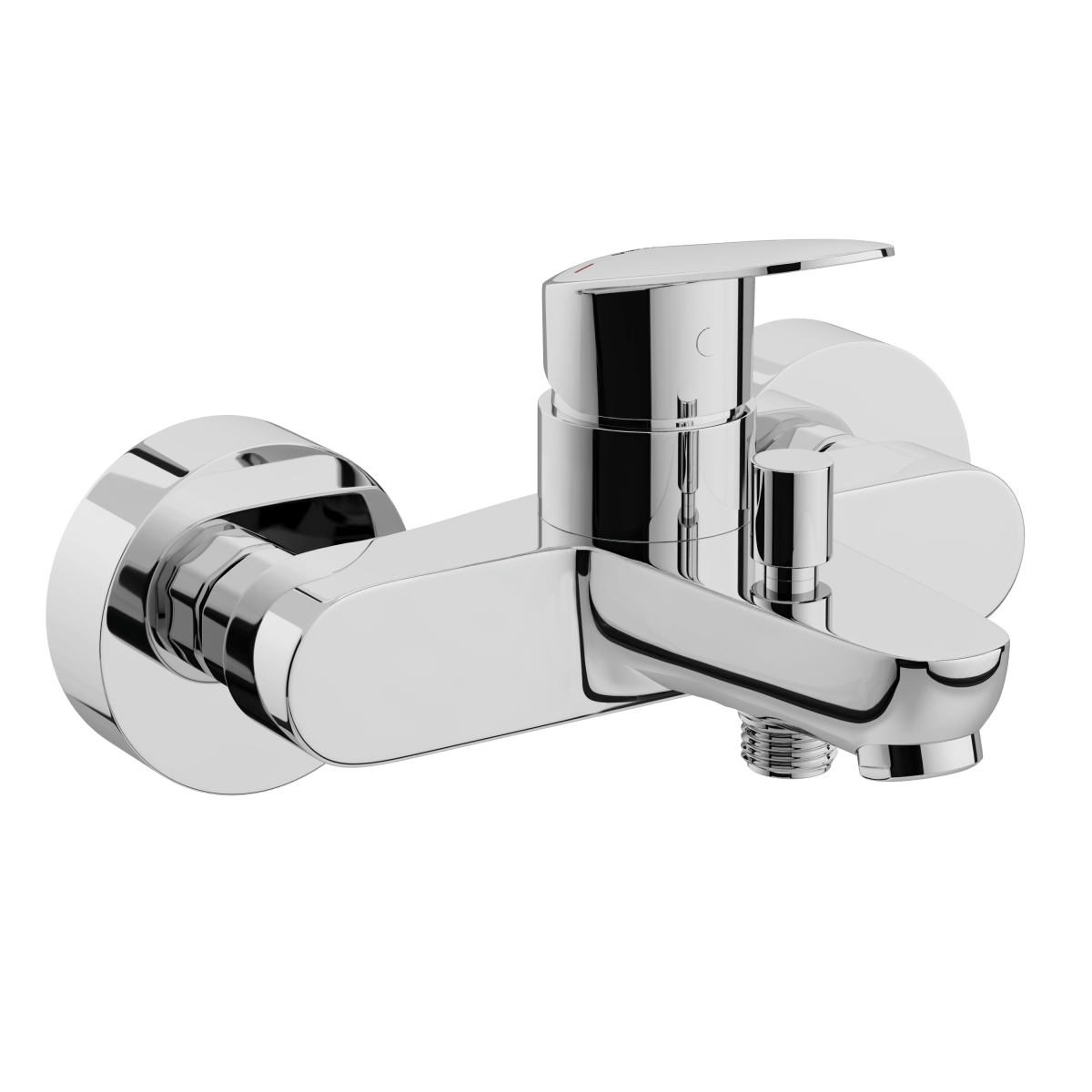 Смеситель настенный VitrA Flow Round (Раунд) (Флоу Раунд) A43057EXP для ванны однорычажный хром латунь