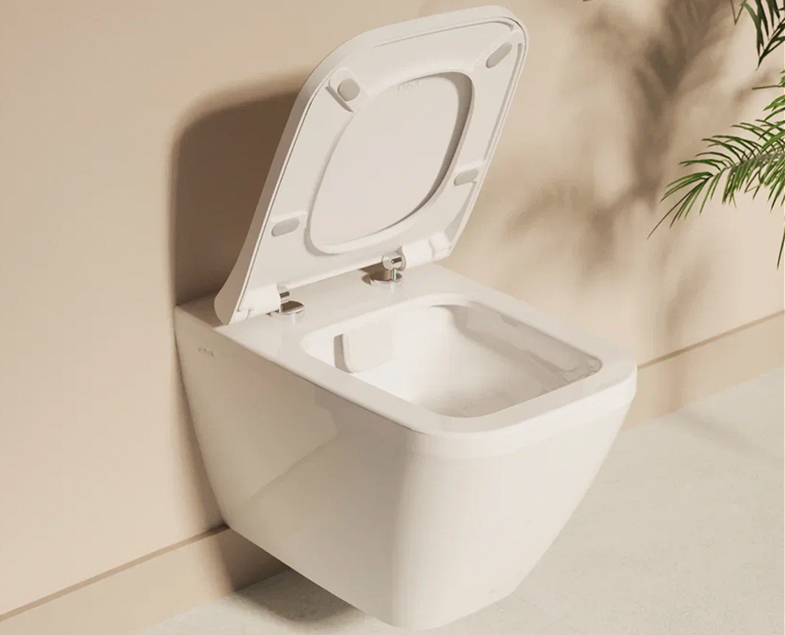Комплект Vitra Integra Square Инсталяция VitrA V8 с подвесным унитазом Instegra Square и клавиша смыва