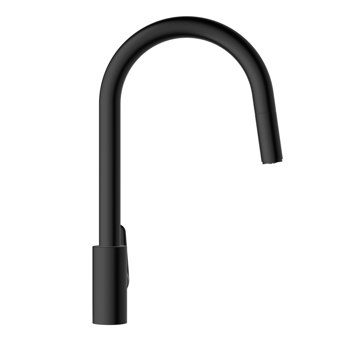 Смеситель для кухни VitrA Flow Soft (Флоу Софт) A4344536EXP с поворотным изливом однорычажный матовый черный латунь